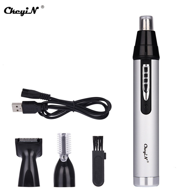 3 In 1 Electric Shaver Ear Nose Bread Trimmer Rechargeable Shaving For Men Sideburns Beard Eyebrow Hair Removal Hair Clipper
