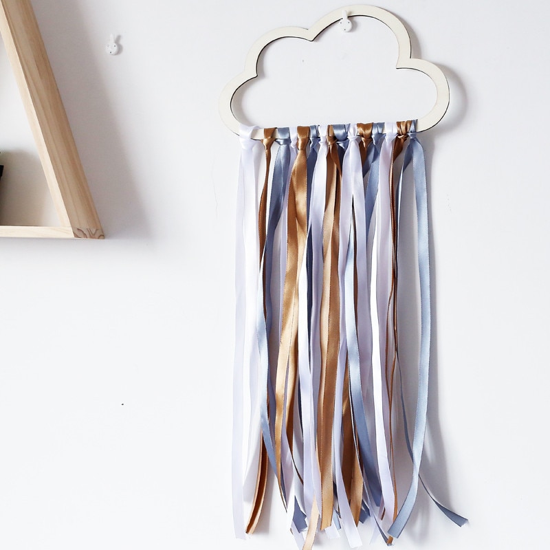 ins styl skandynawski drewniane puste chmury kutas wisiorek wiszący ornament ścienny dekoracja pokoju dziecięcego przedszkole fotografia rekwizyty