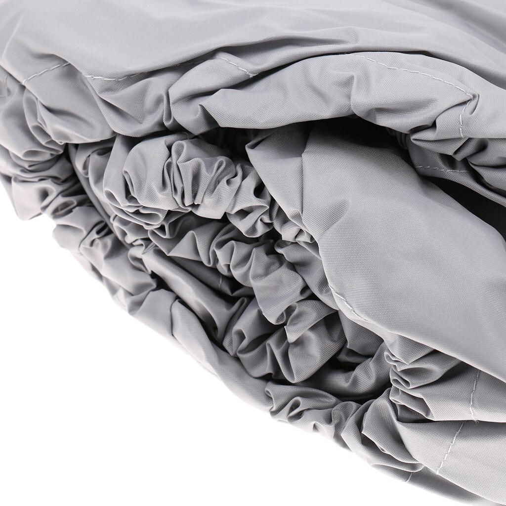 2.7m-3m Grey Waterproof Heavy Duty Speedboat Boat Cover Fishing Dinghy