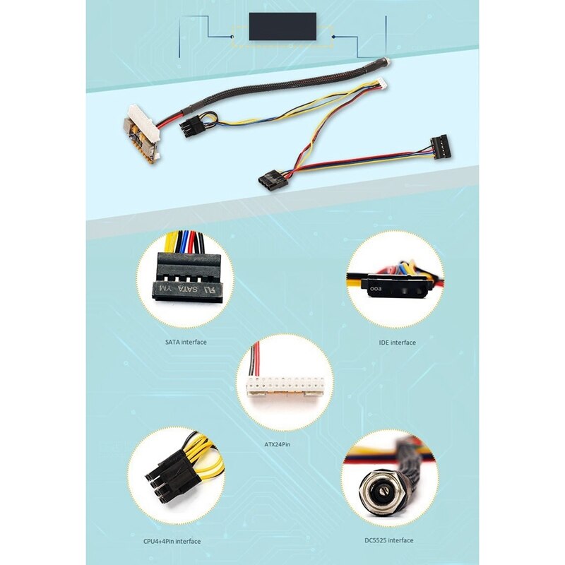 250W 24Pin DC ATX NETZTEIL 12V DC Eingang 250W Spitzen Ausgang Schalter DC-DC ATX Pico NETZTEIL MINI ITX PC Netzteil Computer