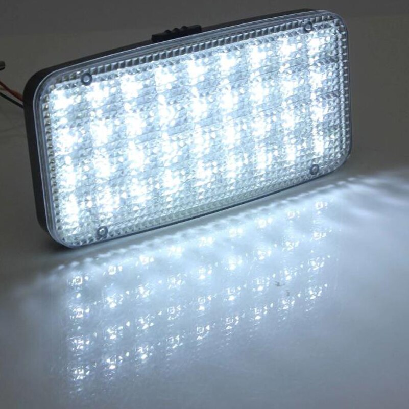 12V C ar Truck Interior Lamp Light Ceiling Dome Roof Lamp 36 LED Rectangle Bright Reading Lights White Universal C ar Styling