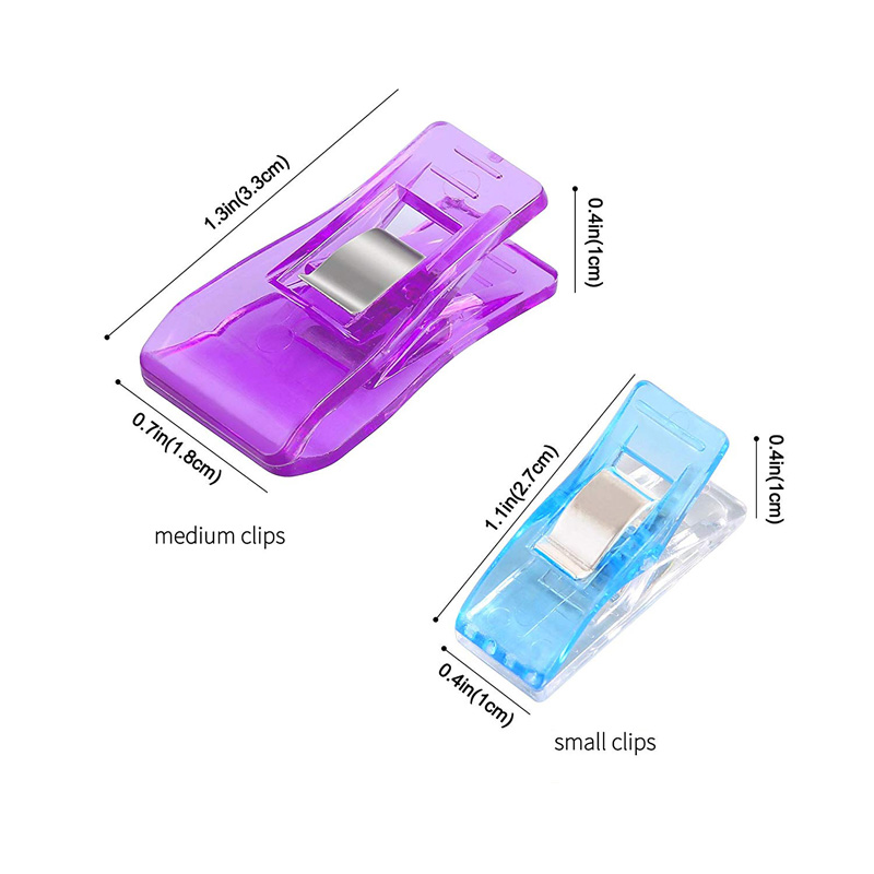 20 stk syning strikning beklædnings clips plast vidunder tøj clips holder til gør-det-selv patchwork stof quilting håndværkssyning strikning
