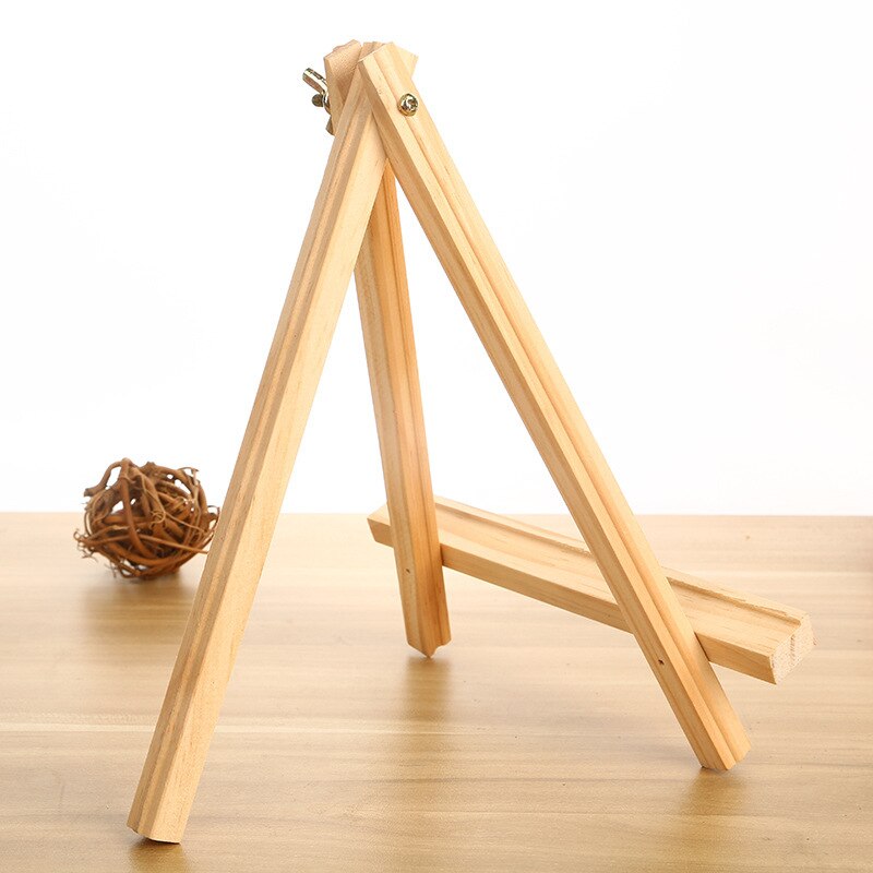 Mini cavalete de madeira para decoração de festa, mesa de casamento em madeira com 10 modos de 15x9cm, suporte para cartão e exibição