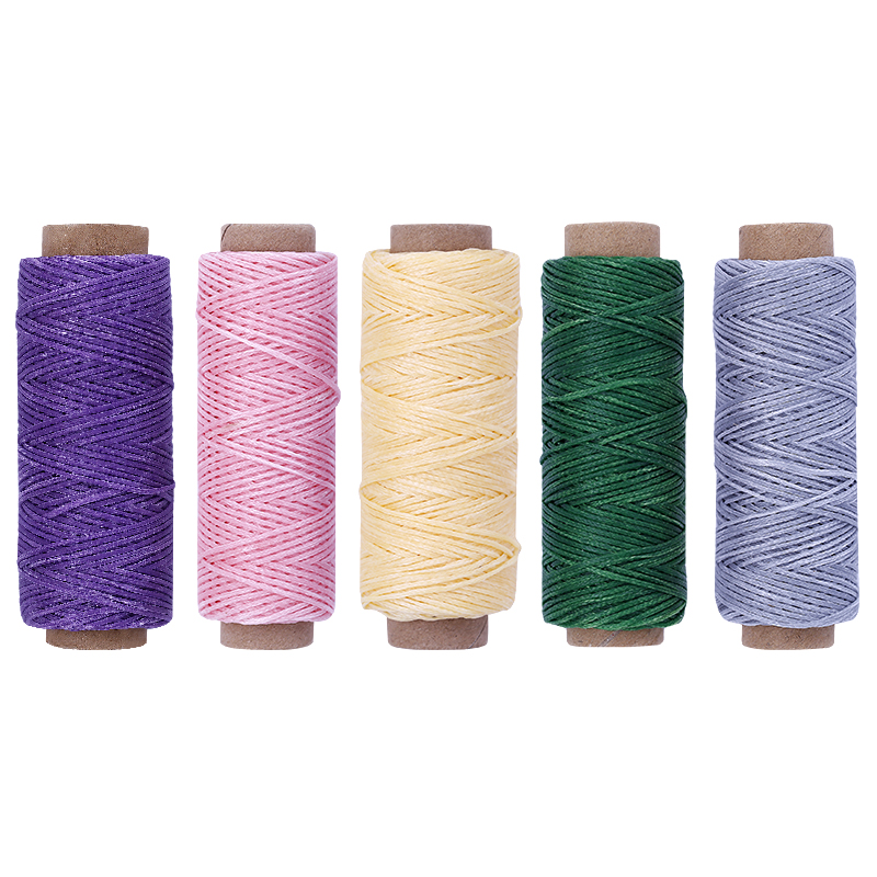 KAOBUY Colors Waxed Thread Leather Sewing Thread,Hand Stitching Thread For Hand Sewing Leather and Bookbinding: type 4