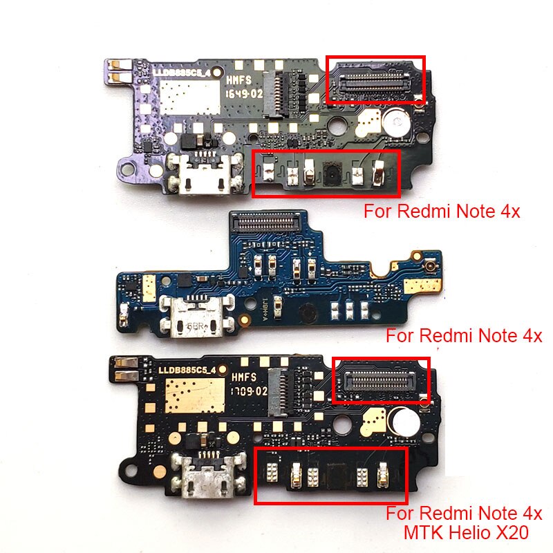 Placa de entrada usb carregadora, para xiaomi redmi note 4x x20 conector de carregamento para xiaomi note 4 porta de carregamento usb + peças do microfone