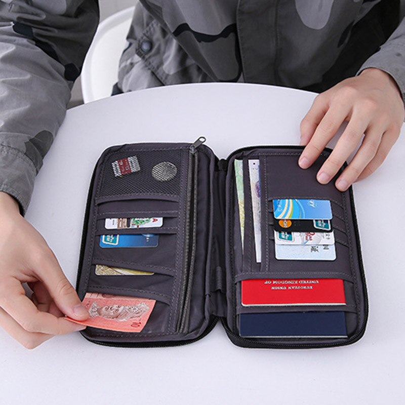 Multi-function Travel Passport Storage Bag Waterproof Portable Card Package WHShopping