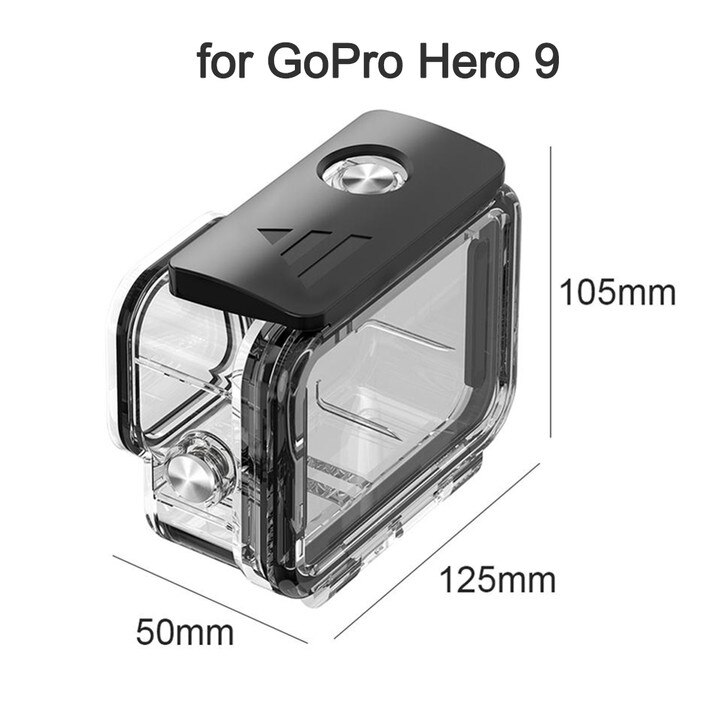 50m vanntett etui til gopro hero 9 7 6 5 tilbehør surfing dykking undervannshus boks skall action kamera deksel tilbehør: En