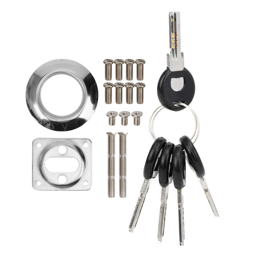 Stainless Steel C-Level Mechanical Lock Cylinder Anti-Drill Anti Prying Security Accessory for Iron/Wooden Door Lock Cylinder