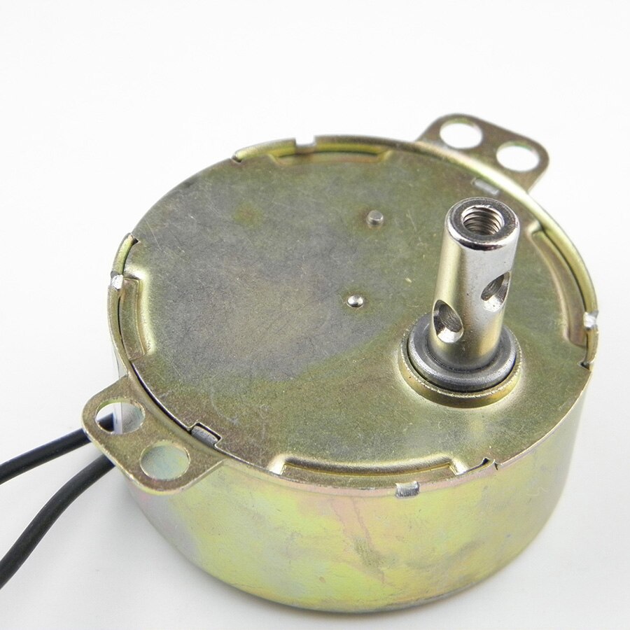 Chancs 2 stk gear drejebordsmotor tyc -50 12v ac 10-12 o / min cw / ccw reduktionsgearmotor langsom hastighed elmotor