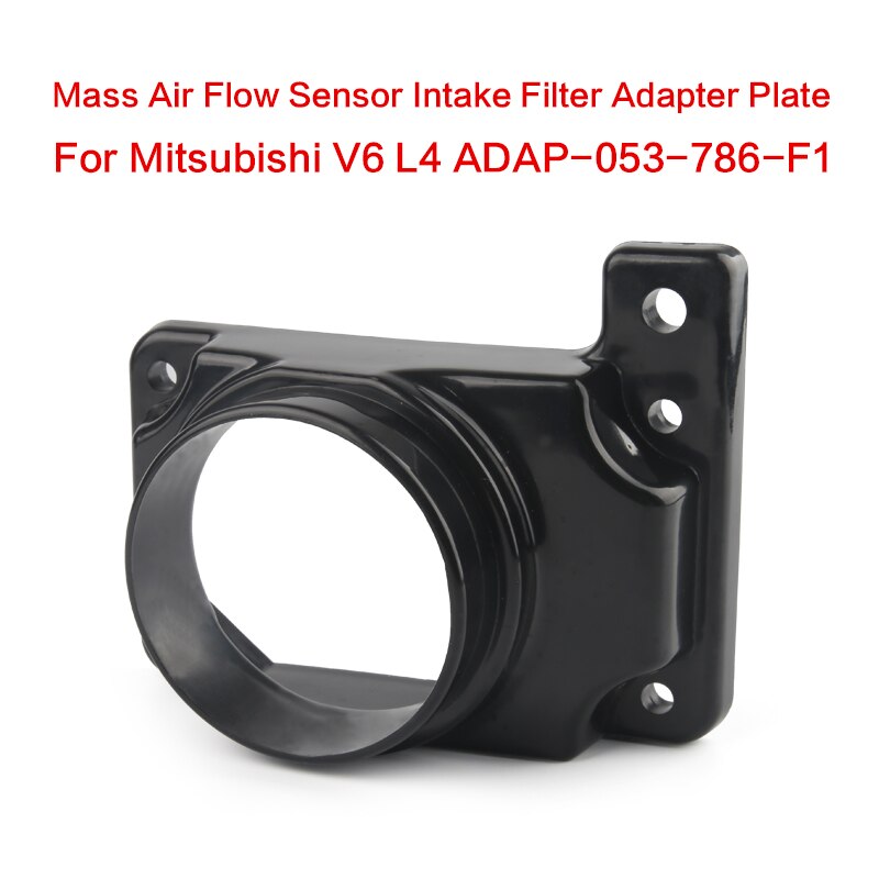Luchtmassameter Intake Filter Adapter Plaat Zwart Voor Mitsubishi V6 L4 ADAP-053-786-F1