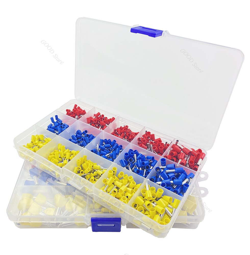 150/750PCS Wire Connector Terminator Crimp Terminal Connector Conector Eletrico Terminais Tubular Terminale Cable Terminales Set