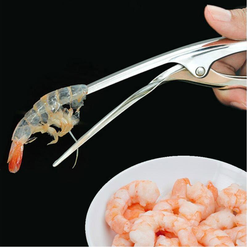 Kitchen Tools Shrimp Peeler Stainless Steel Seafood Shrimp Deveiners Prawn Peeler Peel Shrimp Deveiner: Default Title