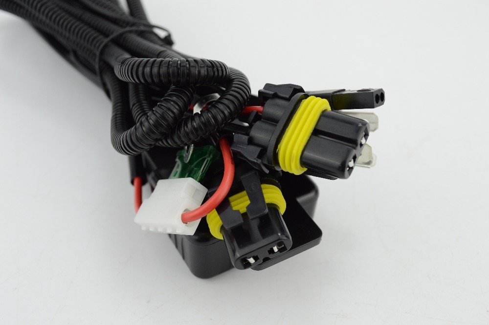 1 st  h4 hid relä selehid xenon kit  h4-3 h13-3 9004-3 9007-3 bixenon ledningsnät hi lo controller kabelkabel