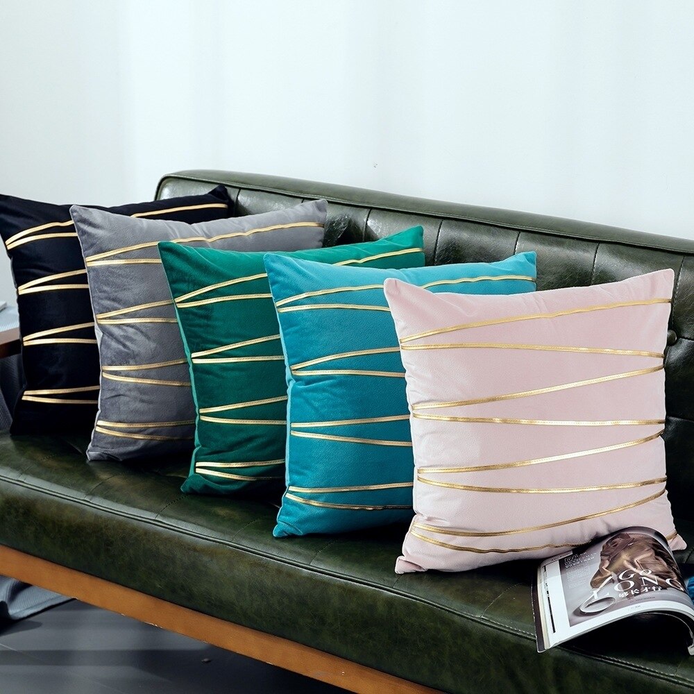 Ywzn Zwarte En Witte Geometrische Decoratieve Kussenslopen Polyester Sierkussen Case Gestreepte Geometrische Kussensloop Kussensloop