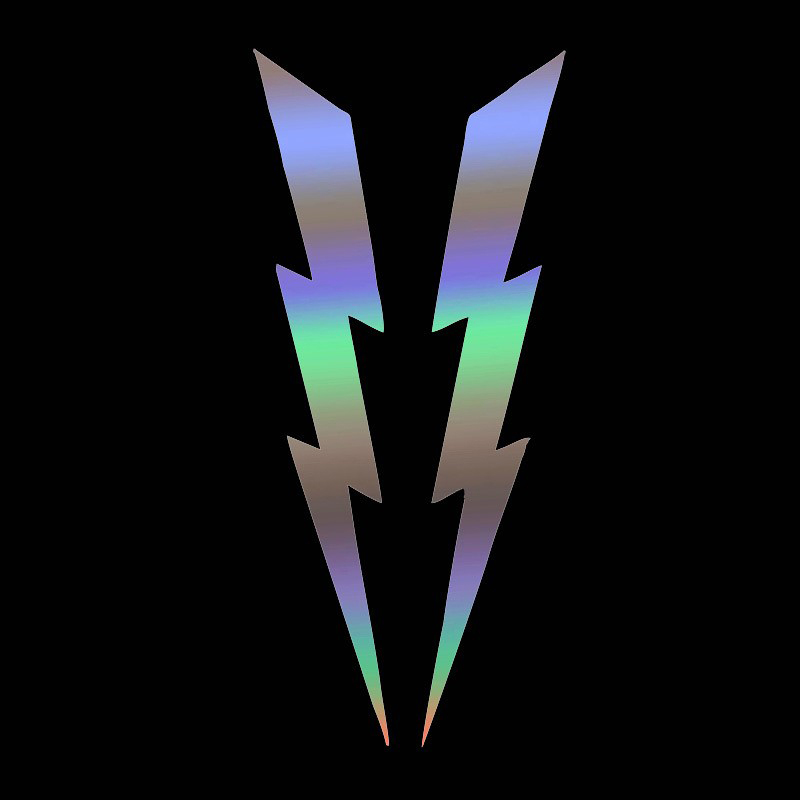 1 Coppia 20*4 cm Fulmine Adesivi Moto Decalcomanie Per Auto FAI DA TE Moto Casco Parabrezza Lato Corpo Auto Esterno/Decorazione Interni: MULTI