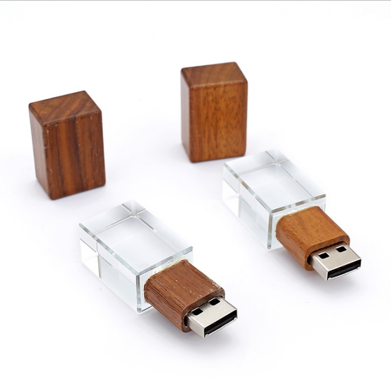Szybki drewniany kryształ 2 w 1 pamięć flash USB 3.0 Pendrive 8GB 16GB 32GB 64GB