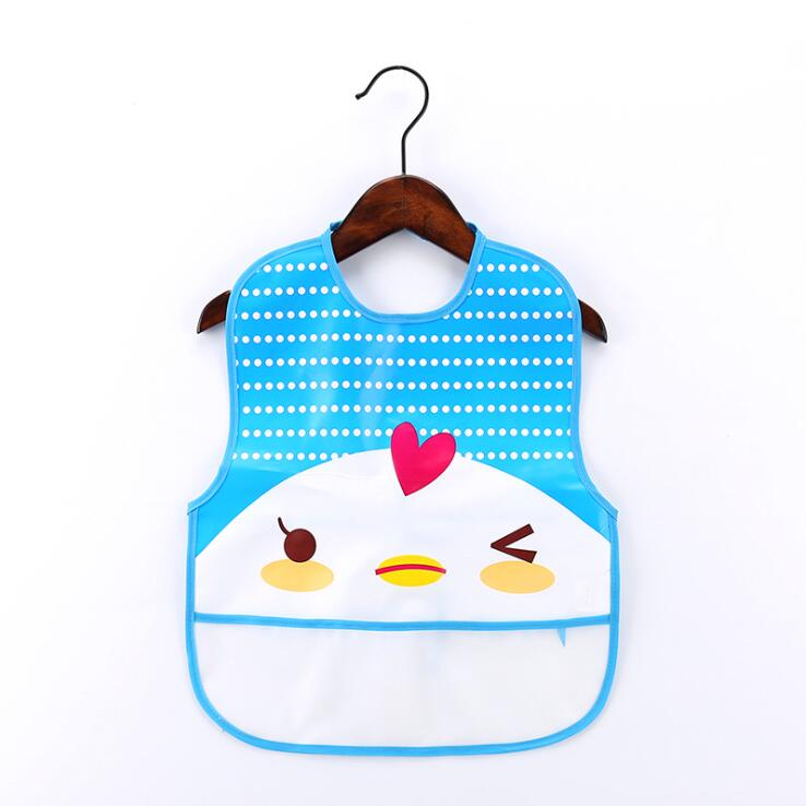 Adjustable Baby Bibs EVA Plastic Waterproof Lunch Feeding Bibs Baby Cartoon Feeding Cloth Children Baby Apron Babador de bebe: 7