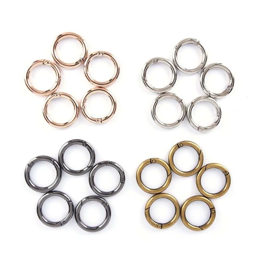 10 Stuks Metalen O Ring Te Openen Clap Voor Tassen Handtas Diy Snap Sluiting Claps Trigger Voor Handtassen Bandjes Voor Tas onderdelen Accessoires