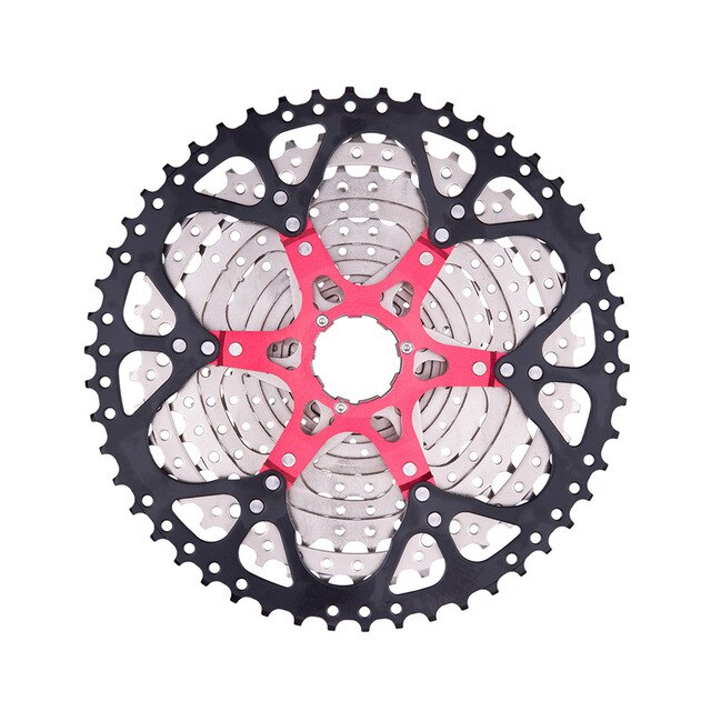 Bike Cassette Plated-Steel 8-Speed 11-42T Bicycle Flywheel for MTBs, Road Bikes: Default Title