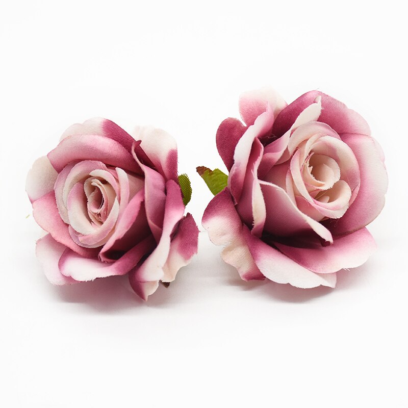 10 stycken konstgjorda blommor siden rosor heminredning tillbehör bröllop scrapbook godis box arrangemang diy brosch jul: 1