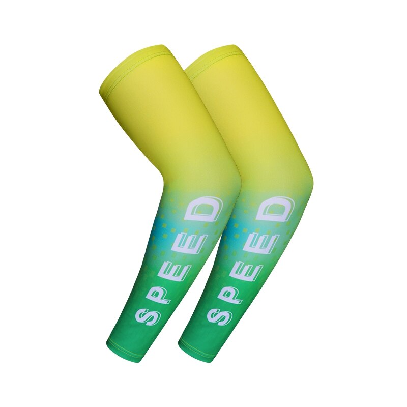 Bieganie ochrona przed słońcem ramię rękaw wędkarski naramiennik specjalistyczny Mtb Arm Warmer rękaw do koszykówki mankiet rowerowy: green / XL
