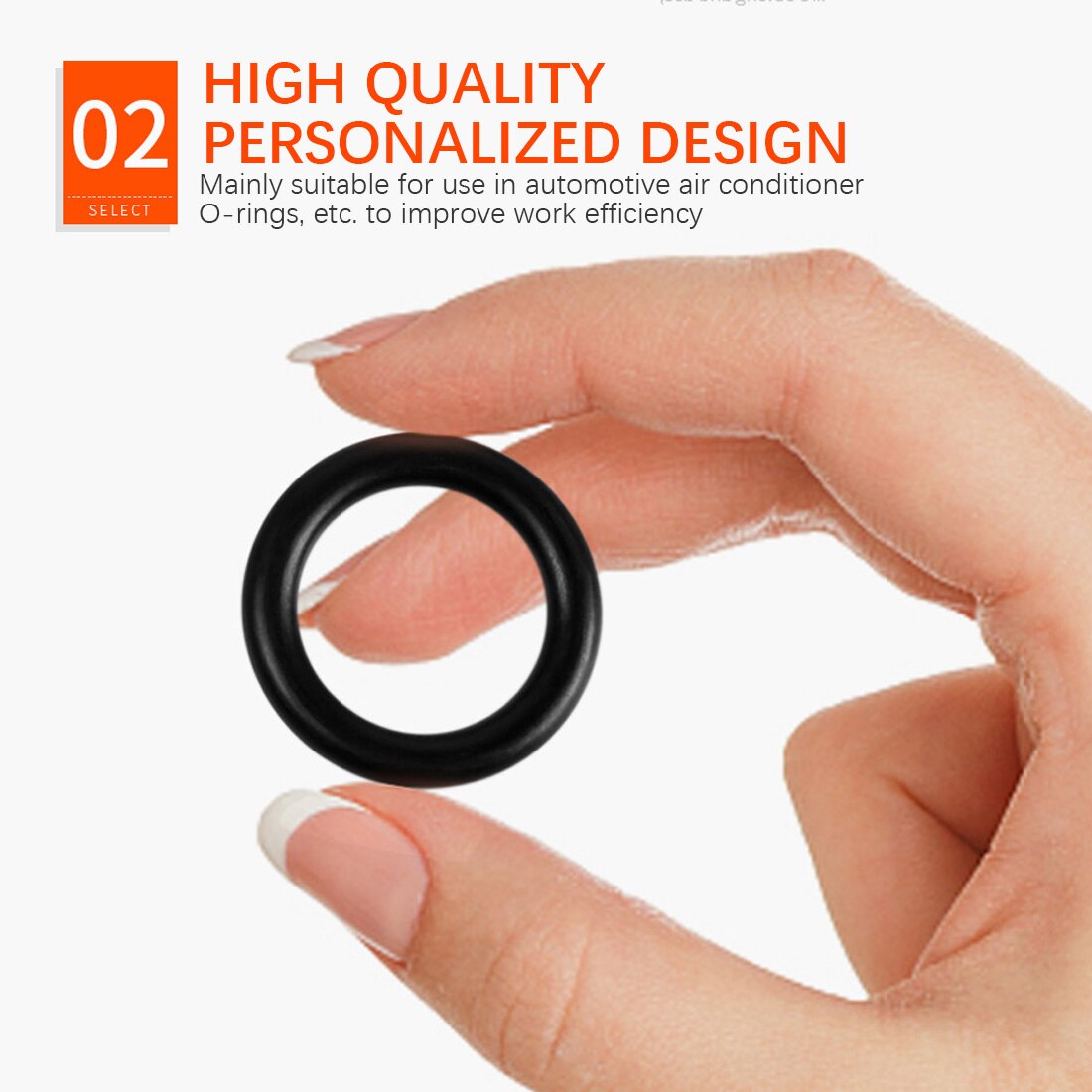 225pcs O-Ring Kit Rubber Silicone O Ring Seal NBR Sealing O-rings Nitrile Washer Rubber orings Set Assortment Kit Set Box Ring
