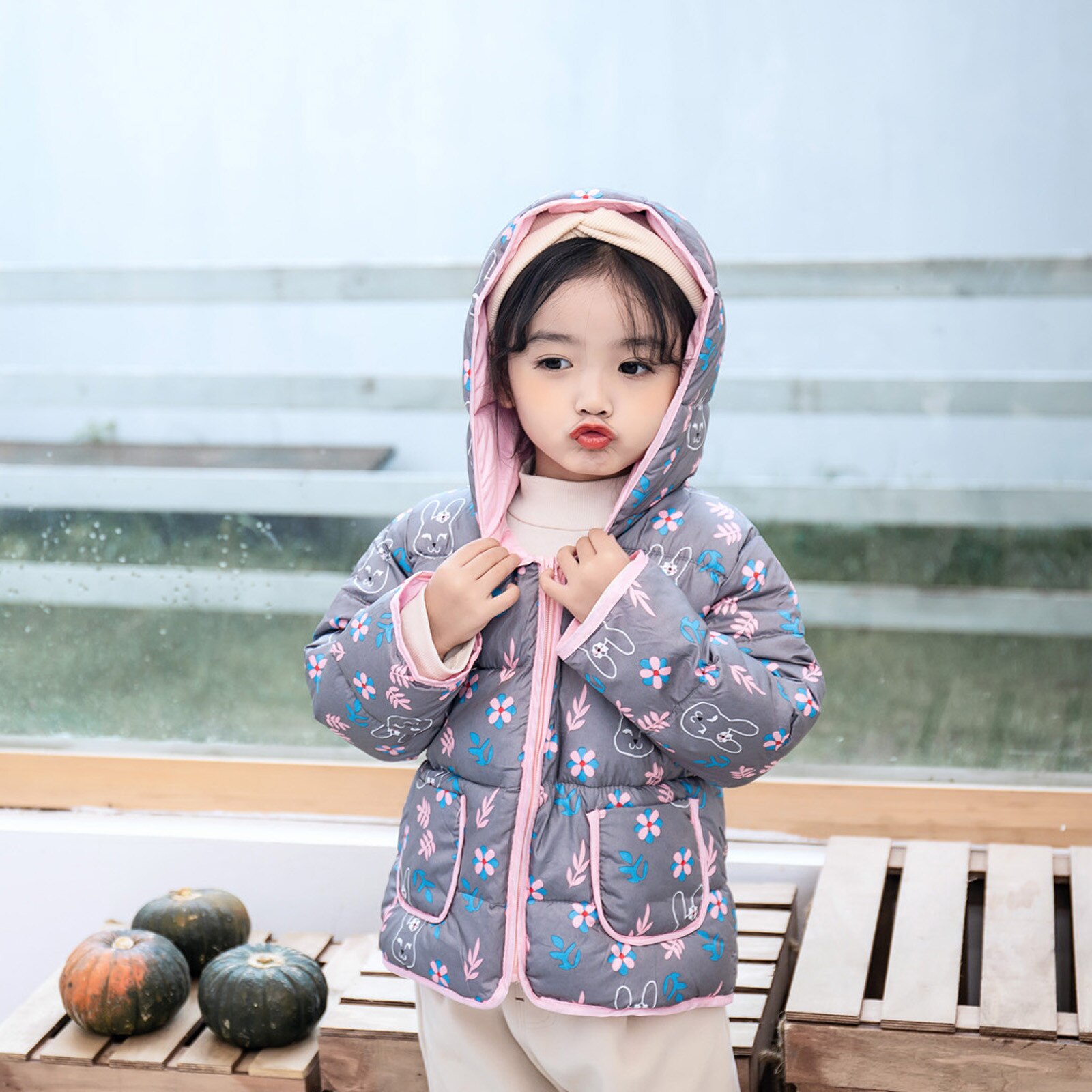 Meisjes Jas & Uitloper Kinderen Katoen Gewatteerde Jas Jongens Winter Kleding Warme Jassen Cartoon Куртка Для Мальчика Kapmantel kids