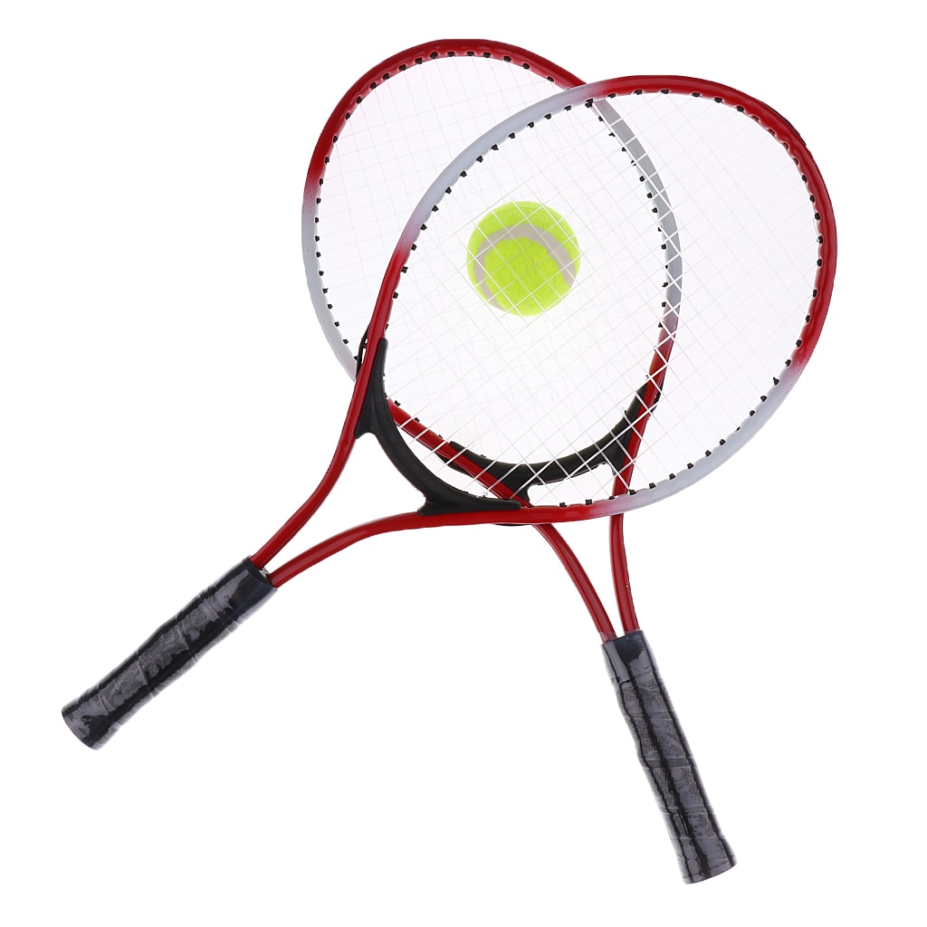 Adult Tennis Racket Set - 2x Tennis Rackets, 1x Racket Cover And