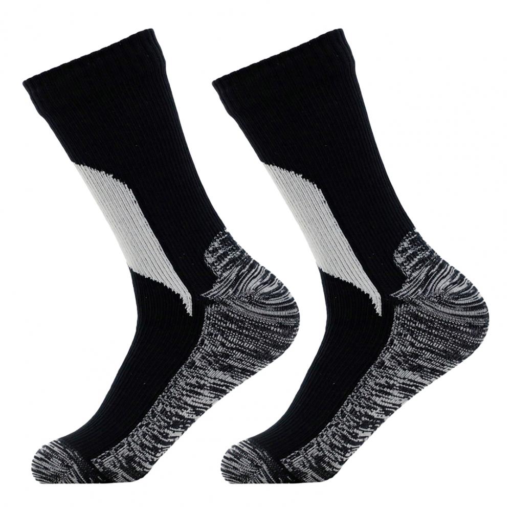 1 Pair Wading Socks Comfortable Waterproof Socks Elastic Cozy Women Men Winter Warm Mid-Tube Socks for Climbing: S / GRAY