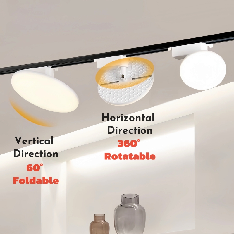 Ultradunne Ronde LED Spoor Licht 24W 36W 50W Draaibare Plafond Rail Lampen Foyer Kledingwinkel kantoor Indoor Vullen Spoor Verlichting