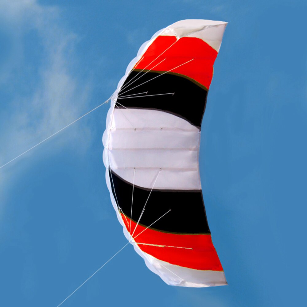 140x55cm Frameless Dual Line 4 Colors Parafoil Parachute Beach Kite Easy to Fly Stunt Parafoil Kite Huge Sports Flying Kite