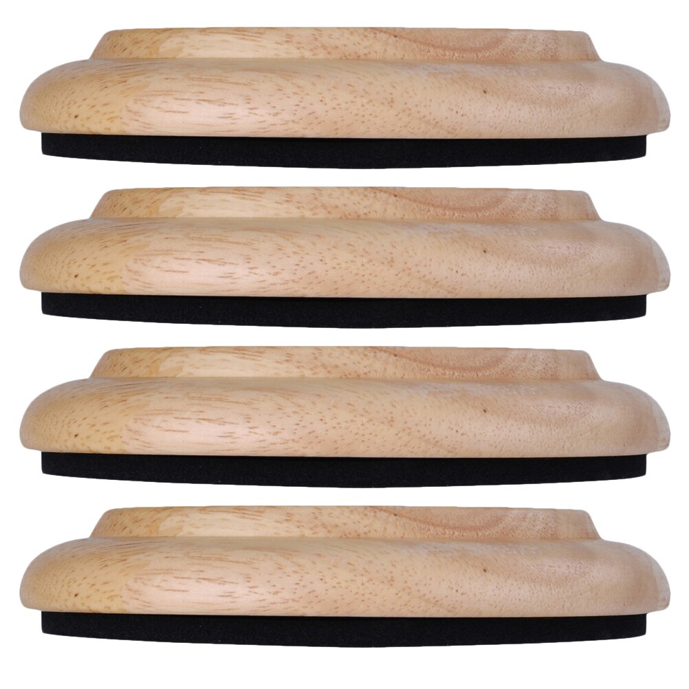4pcs Practical Wood Piano Non-slip Mat Durable Wood Piano Floor Mats: Default Title