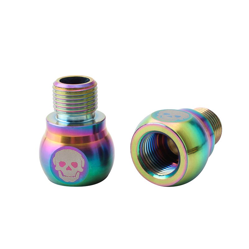 MUQZI 1 para przedłużacze pedałów dystanse ze stali nierdzewnej wydłużają śrubę akcesoria rowerowe Mtb Droga