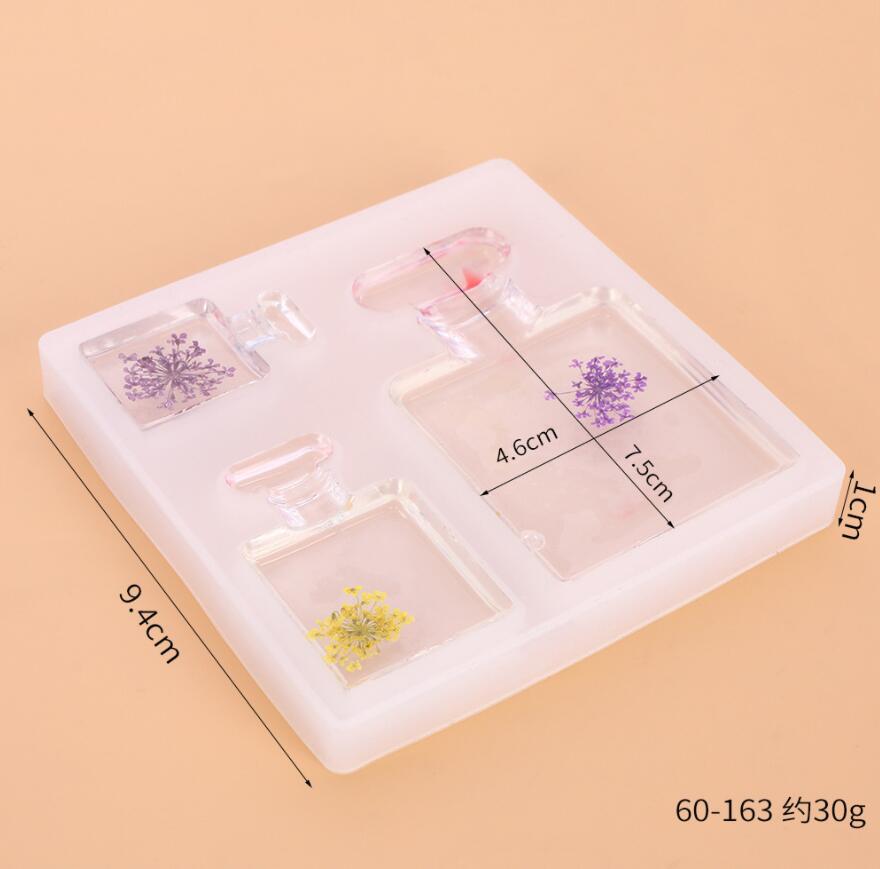 1 sztuk perfumy butelki kryształowe formy silikonowe odlewania zestawy epoksydowe formy żywiczne dla DIY komponenty do wyrobu biżuterii dostarcza zestawy