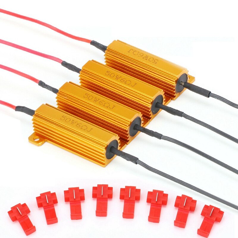 4 pz 50W 6ohm Resistenze di Carico del portato per portato Indicatori di Direzione e Luci portato Luci Della Targa di immatricolazione