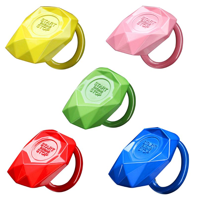 Universal bilmotor start-stopp-bryter-knapp trykkdeksel dekorativt trim-klistremerke 28gc