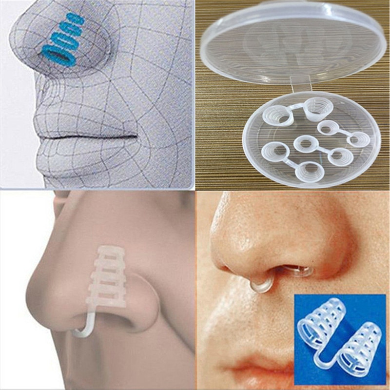 4 stk/æske sunde pleje anti snorke apnø næse clip anti-snorken ånde hjælpe stop snorke enhed sove hjælpemiddel udstyr makeup sæt
