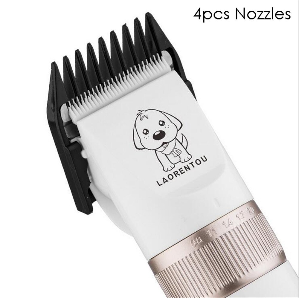 Cortapelos recargable para mascotas y gatos, recortador de pelo para perros, Afeitadora eléctrica, Kit de máquina de corte de pelo de litio 18650 para animales