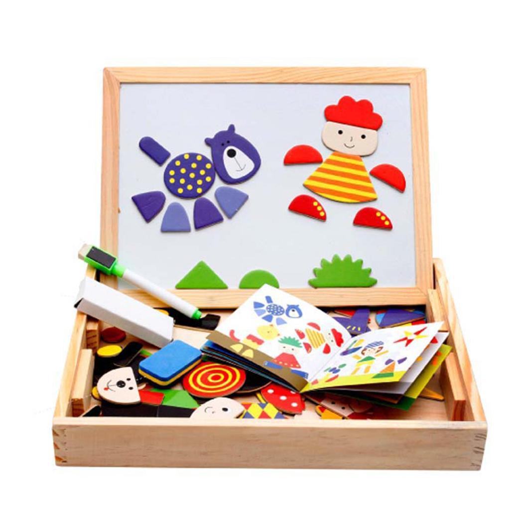 Duurzaam Baby Houten Speelgoed Kleurrijke Puzzel> 3 Jaar Oude Board Magnetische Vroeg Als Foto Onderwijs Home Speelgoed