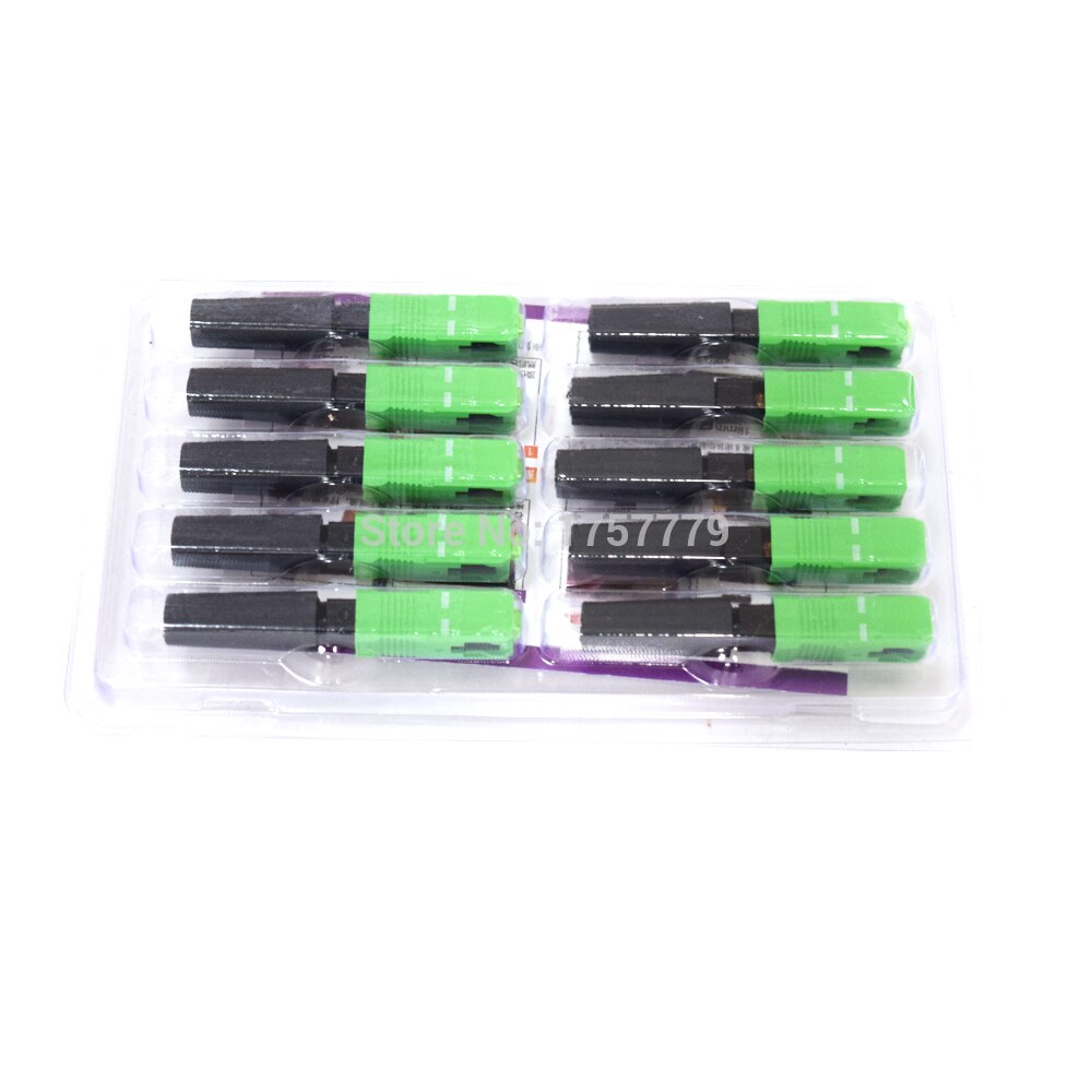 100PCS SC single-mode fiber optic SC APC quick connector FTTH Fiber Optic Fast Connector