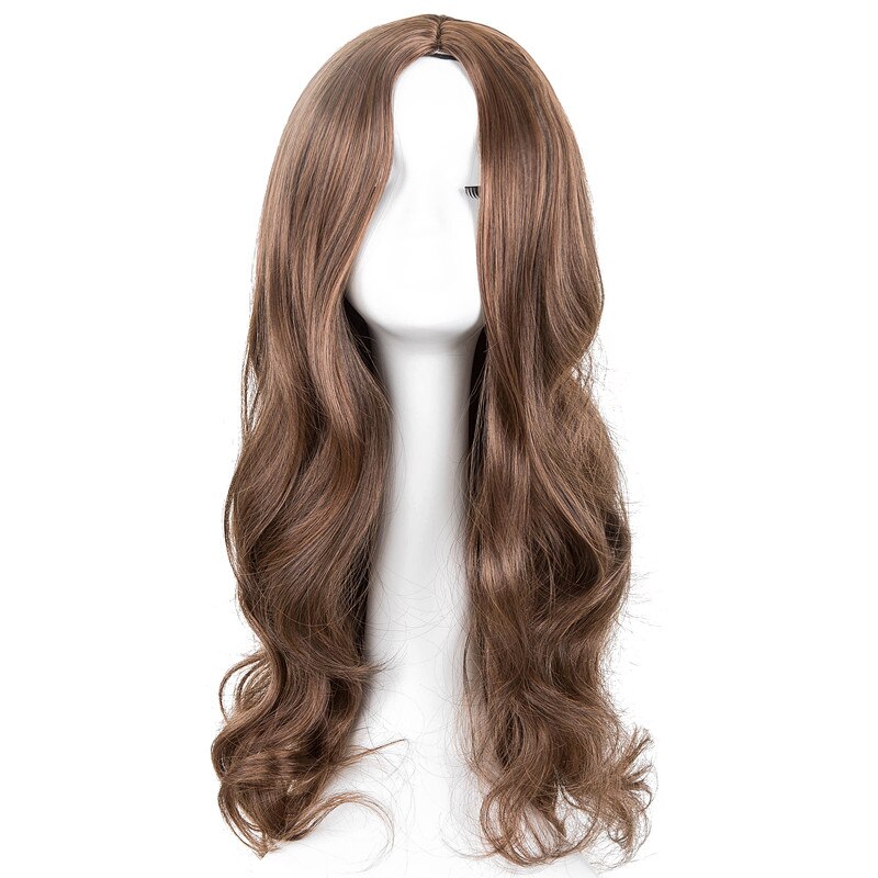 Peruca loira fei-show de cabelo sintético, fibra resistente ao calor, longo, encaracolado, comprimento médio, para mulheres, traje feminino, festa, salão de beleza: 1B/30HL