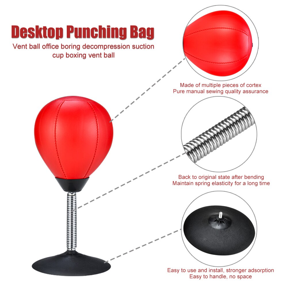 Desktop Boxing Ball Stress Relief Fighting Speed Reflex Training Punch Ball Muay Tai MMA Exercise Sports Equipment