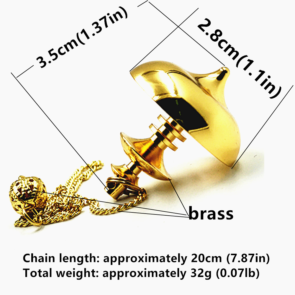 SongLong Healing Brass Metal Pendulums for Divination, High Energy Pendulo de Mesa Meditation Pendulum, Cone Pendulum