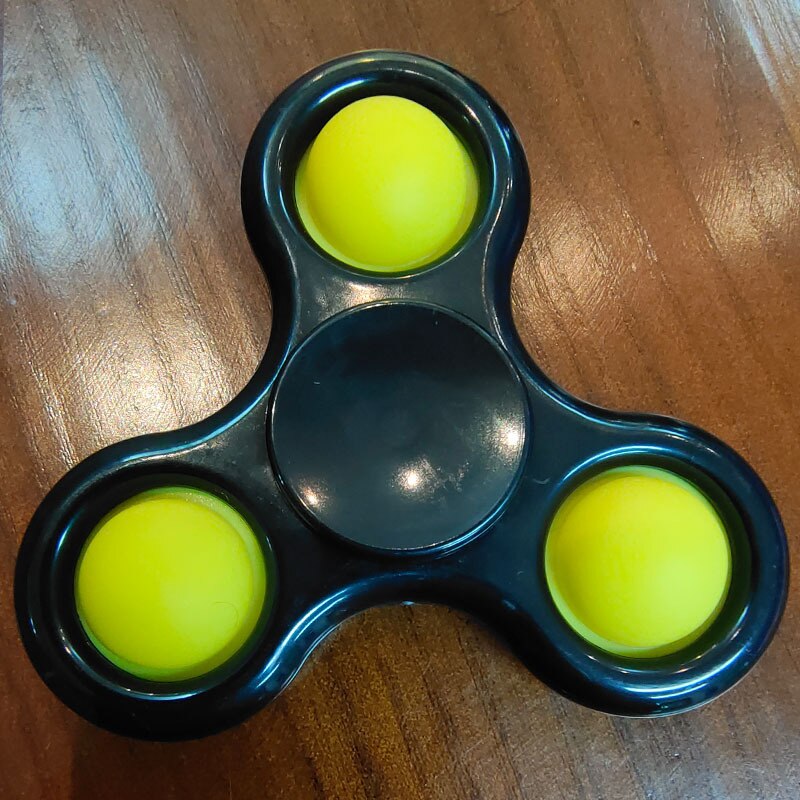 Pop Es Zappeln Sensorischen Spielzeug Einfache Dimple Fidget Spinner Spielzeug Antistress-Druckabbau Bord Controller Spielzeug Für Kinder Erwachsene: B Black