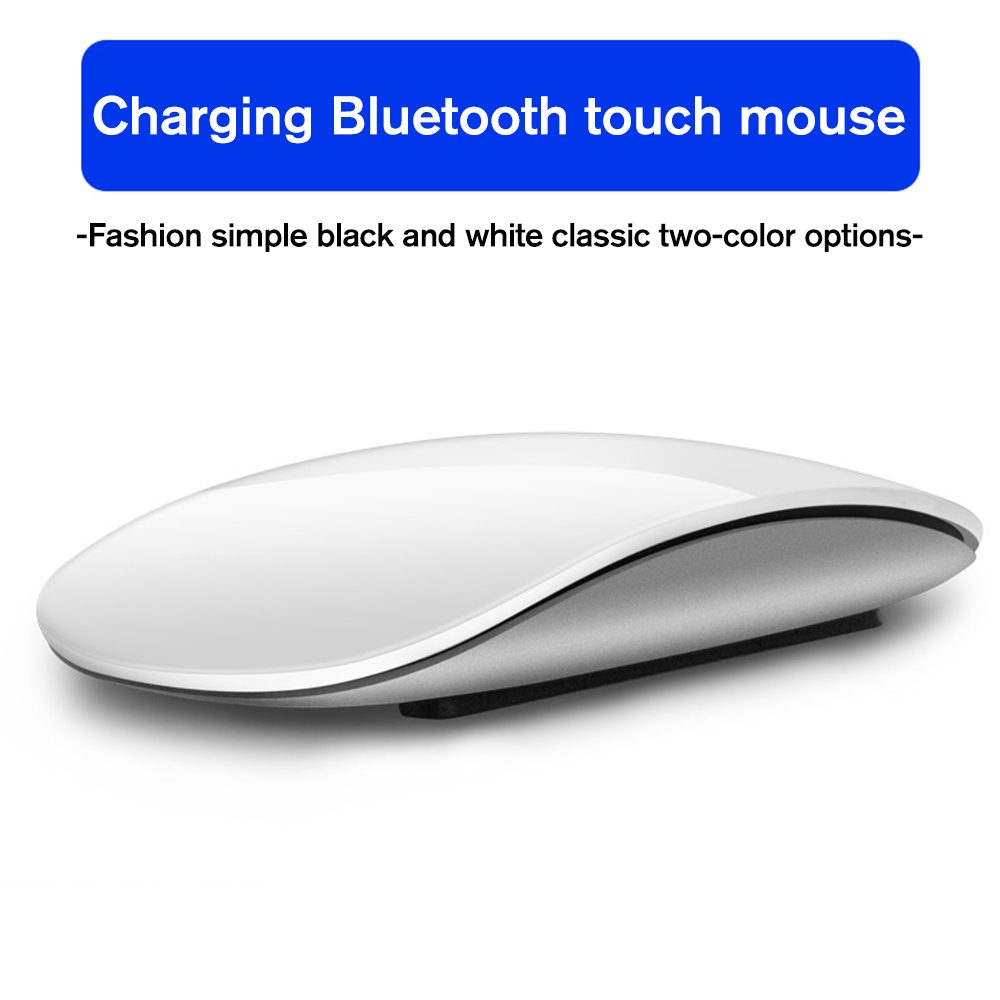 Bluetooth 5.0 Wireless Mouse Rechargeable Silent Multi Arc Touch Mice Ultra-thin Magic Mouse For Laptop Ipad Mac PC Macbook Blu