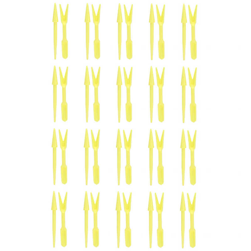 Transplanter Tool Small Portable Small Seed Planter for Vegetable Planting: yellow