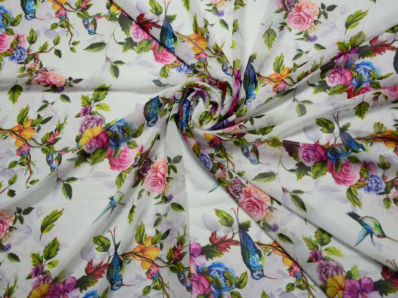 Afrikaanse Digitale bloem patroon gedrukt Chiffon stof party chiffon stof 5 yards per lot CHF-002