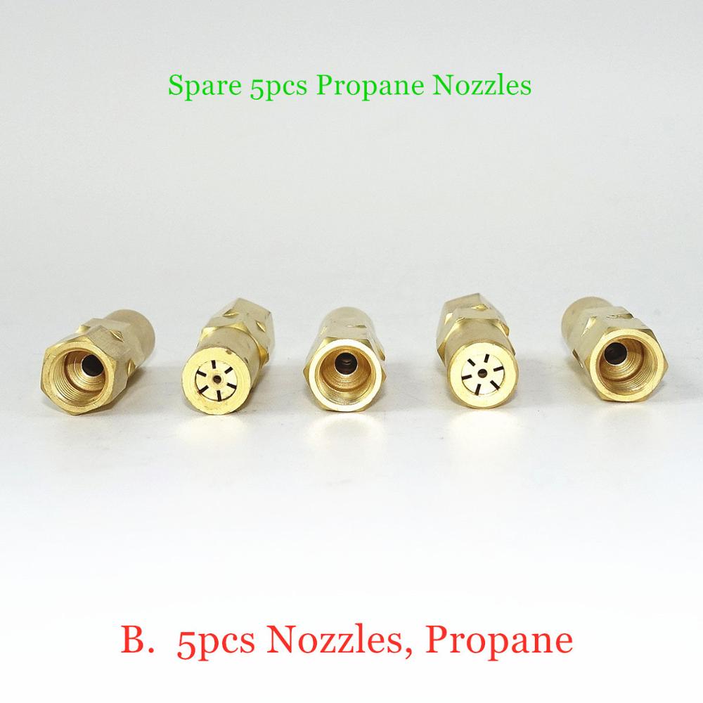 5 stk oxy propan gas acetylen svejse dyse svejse tip holder til  h01-6 svejsebrænder