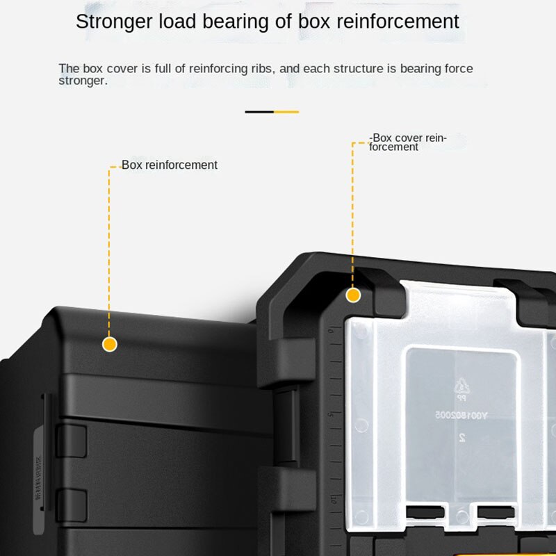 Workshop Tool Box Profesional Metal Motorcycle Portable Complete Toolbox Hard Shockproof Wrench Gereedschapskoffer Packaging