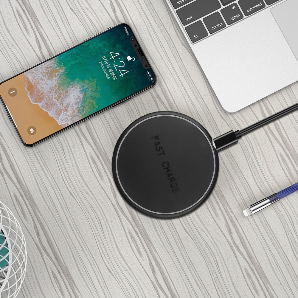 Kebidu 10W Snelle Draadloze Oplader Voor Samsung Galaxy S9 S9 + S8 S7 Note 9 S7 Edge Usb Qi opladen Pad Voor Iphone Xs Max Xr X